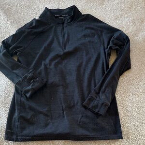 Black Half-Zip Pullover